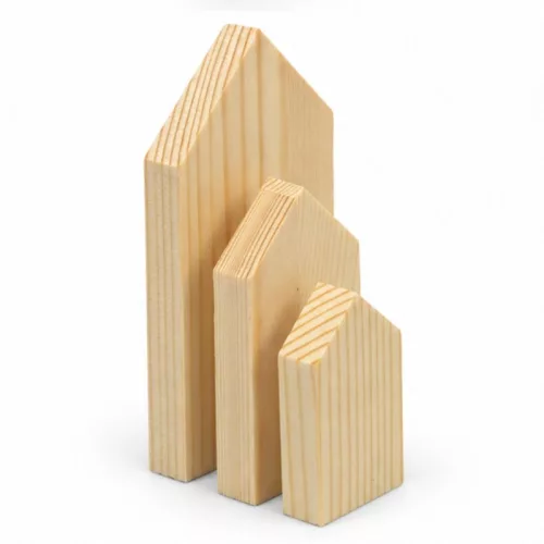 Natúr házikó forma szett 3db 5-12cm-ig 144/#