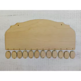 Natúr fa - Naptár tábla + 12db táblácska