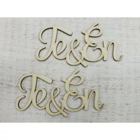 "Te & Én" felirat 12cm 2db/csomag