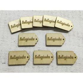   Natúr fa - Scrapbook kísérő táblák "Ballagásodra" 10db/csomag