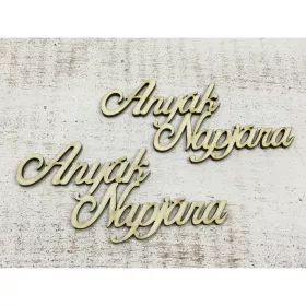 "Anyák napjára" felirat  6,5x12,7cm  2db/csomag