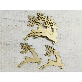 Natúr fa - Ugró szarvas 10cm 5db/csomag