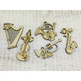 Natúr fa - Karácsonyi hangszer csomag 5db/csomag