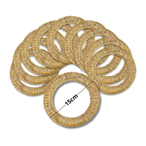 Koszorúalap szalma 15cm 10db/csomag - OKOSÁR!