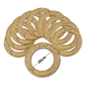 Koszorúalap szalma 20cm 10db/csomag - OKOSÁR!