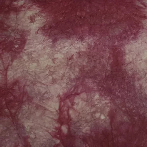 Gyűrt, merített papír fehér-bordó 1ív
