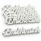 Emlékezünk felirat fehér 10cm 8db/cs