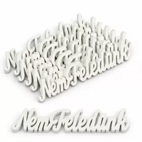 Nem feledünk felirat fehér 10cm 8db/cs