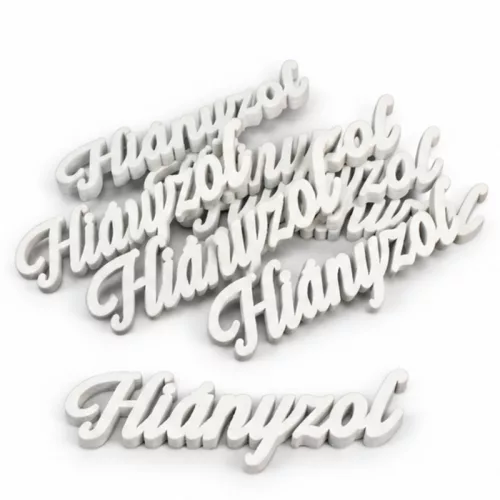 Hiányzol felirat fehér 10cm 8db/cs