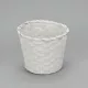 Bambusz kaspó fehér 16cm