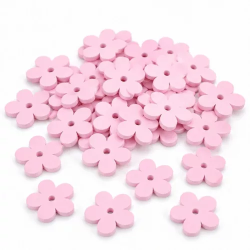 Fa virág pink 2,5cm 50db/csomag