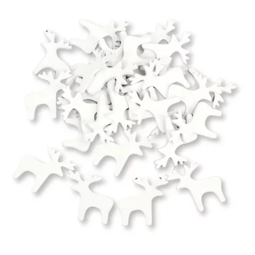 Fehér rénszarvas 3cm 30db/csomag