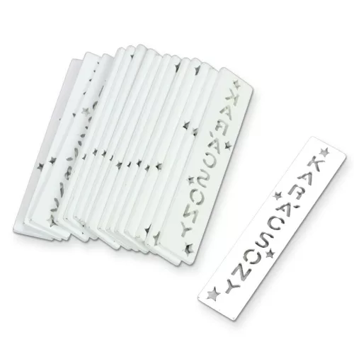 Fa Biléta "KARÁCSONY"  fehér 2x10cm 16db/csomag