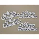 Merry Christmas felirat 10cm fehér 4db/csomag