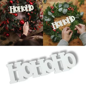 Hohoho felirat fehér 15cm 4db/csomag