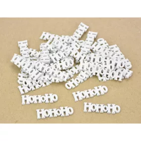 Hohoho felirat mini fehér 40db/csomag