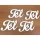 Tél felirat fehér 10cm 4db/csomag
