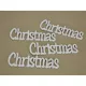Christmas felirat fehér 15cm 4db/csomag