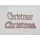 Christmas felirat metál rózsaarany 15cm 2db/csomag