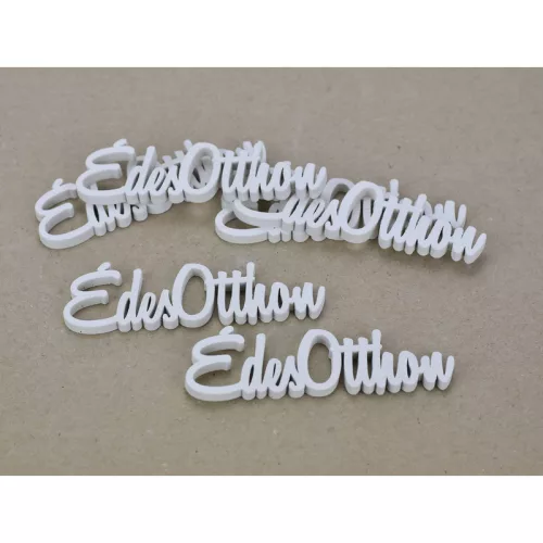 Édes Otthon felirat fehér 10cm 6db/csomag