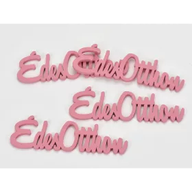 Fa "Édes Otthon" felirat málna 15cm 4db/csomag