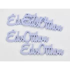 Fa "Édes Otthon" felirat lila 15cm 4db/csomag