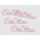 Fa "Édes Otthon" felirat pink 15cm 4db/csomag
