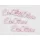 Fa "Édes Otthon" felirat pink 15cm 4db/csomag