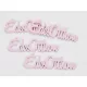 Fa "Édes Otthon" felirat pink 15cm 4db/csomag