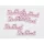 Fa "Isten Hozott" felirat pink 10cm 6db/csomag