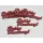 Boldog karácsonyt felirat piros 10cm 6db/csomag