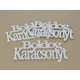 Fa - "Boldog Karácsonyt" felirat koszorúra fehér 14cm 3db/csomag