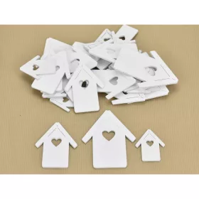 Fa házikó vegyes fehér 30db/csomag
