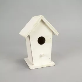 Fa madáretető fehér 6x6,7x10cm