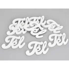Fehér fa Tél felirat 4,5x7cm 8db/csomag