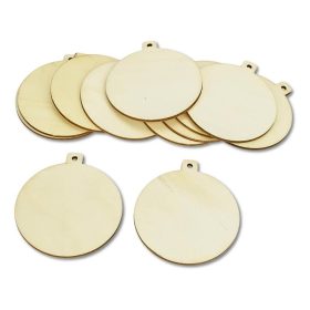 Natúr fa - Karácsonyfa dísz 8cm 12db/csomag