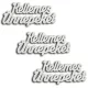 Kellemes Ünnepeket felirat fehér15cm 3db/csomag