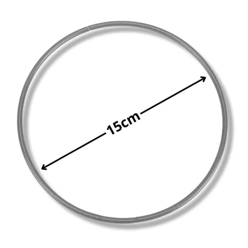 Fém karika ezüst 15cm