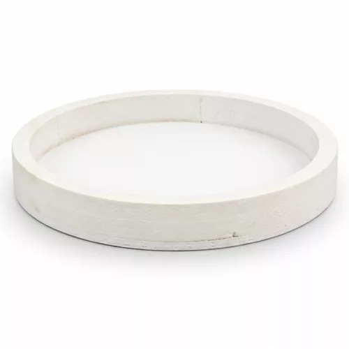 Fa tálca fehér 20cm