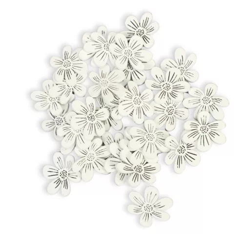 Fa virág fehér 3cm 30db/csomag 517/#