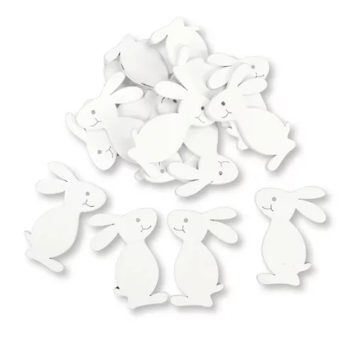 Mosolygós duci nyuszi fehér 15db/csomag 520/#