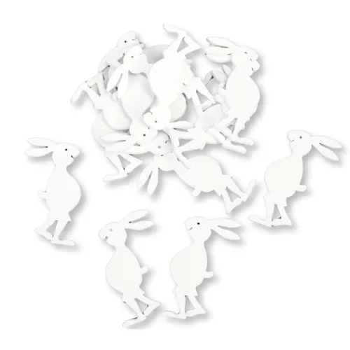 Mosolygós nadrágos nyuszi fehér 15db/csomag 406/#