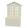 Házikós bélelt fa virágtartó fehér 24/#