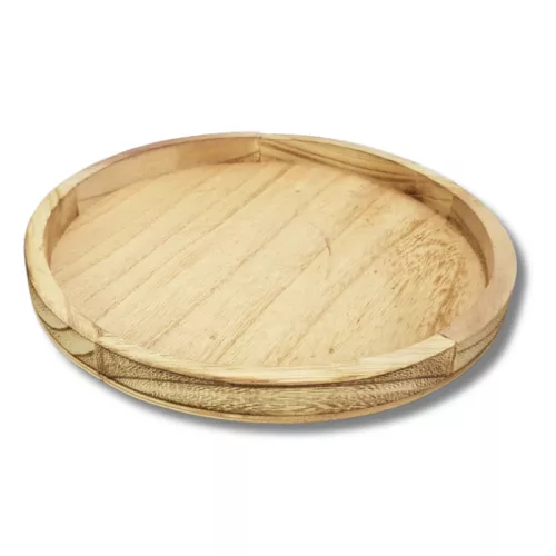 Fa tálca 26cm barna