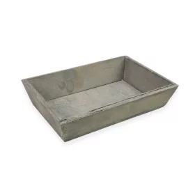  Antik szürke fa tálca közepes 25x16x5cm