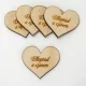Natúr fa - Szív "Elloptad a szívem" 4cm 5db/cs