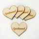 Natúr fa - Szív "Szerelmemnek" 4cm 5db/cs
