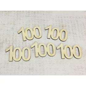 Natúr fa - Évfordulós számok 100-as 5db/csomag
