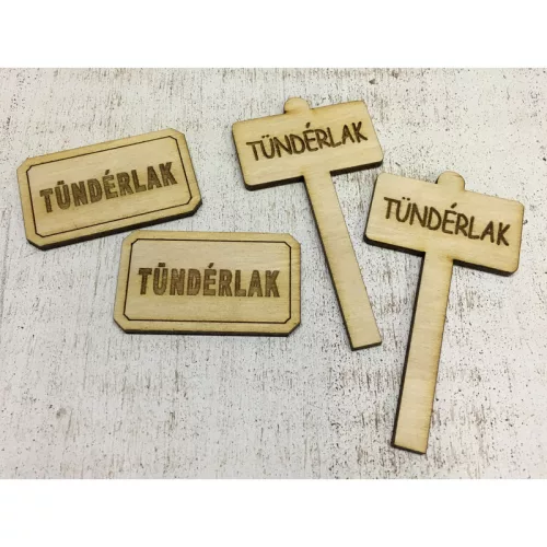 Natúr fa - Tündérlak kellékek 4db/csomag