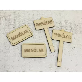 Natúr fa - Manólak kellékek 4db/csomag